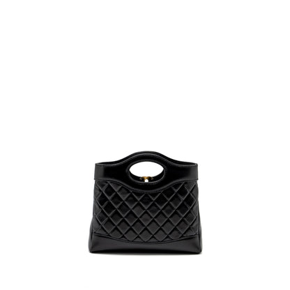 Chanel Mini 31 Bag Shiny Lambskin Black L (Microchip)