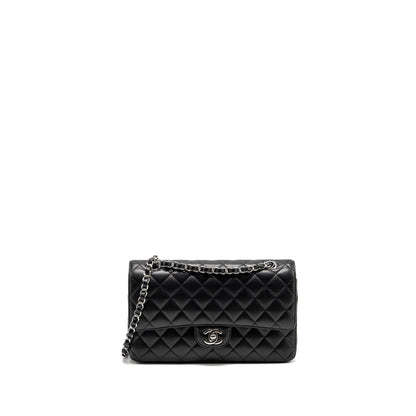Chanel Medium Classic Double Flap Bag CAVIAR Black  (Microchip)