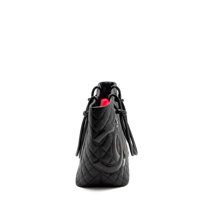 Chanel Cambon Ligne Tote Bag calfskin Black