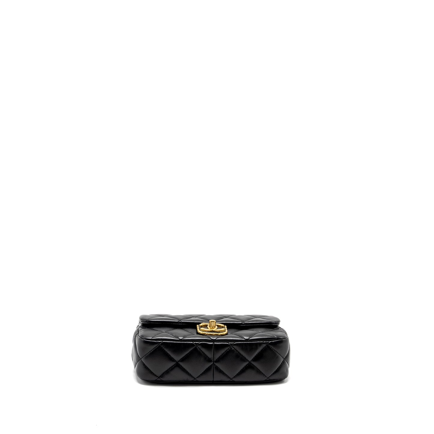 Chanel 22B Mini FlapBag Lambskin Black  (Microchip)