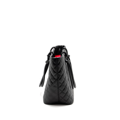 Chanel Cambon Ligne Tote Bag calfskin Black