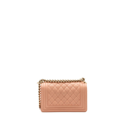 Chanel Small Boy Bag Caviar Light Pink L