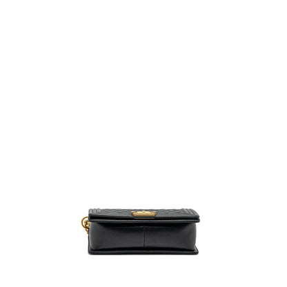 Chanel Medium Boy Bag Smooth Calfskin Black  (Microchip)