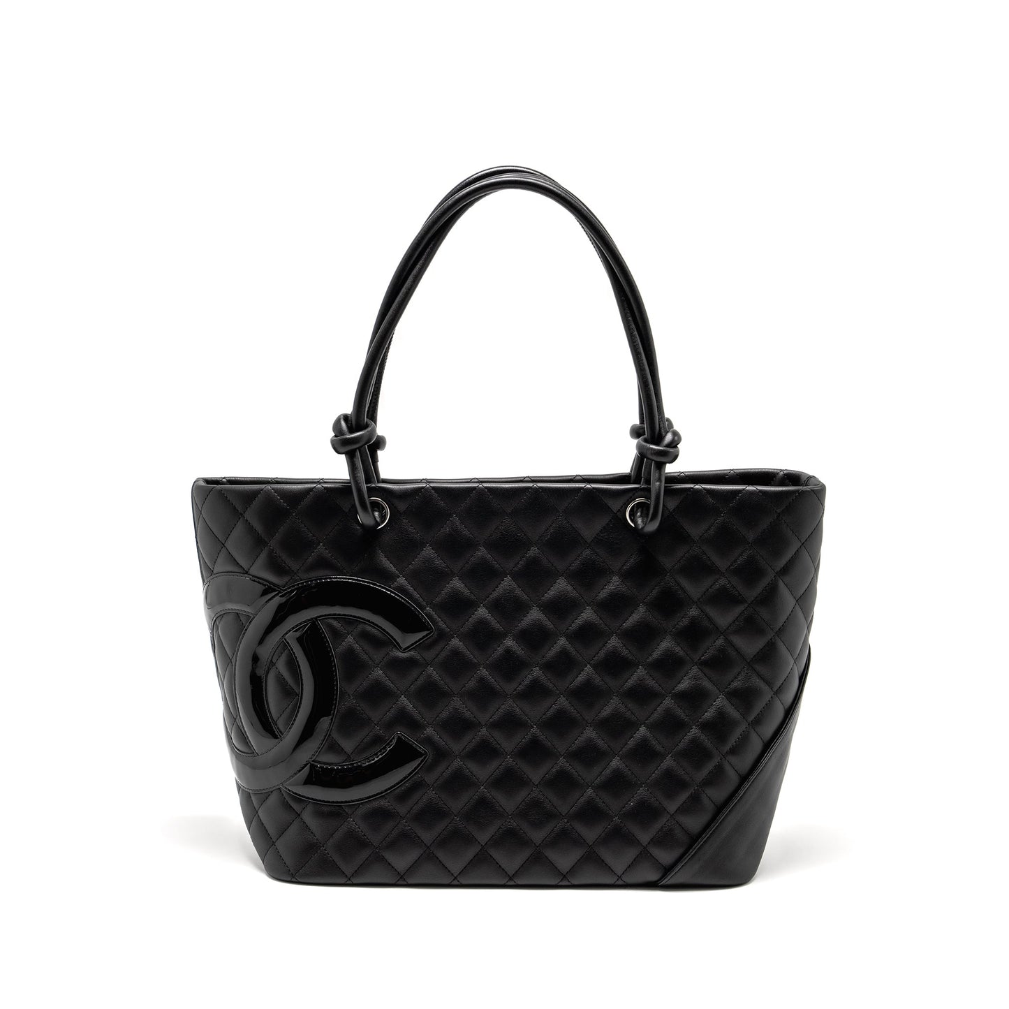 Chanel Cambon Ligne Tote Bag calfskin Black