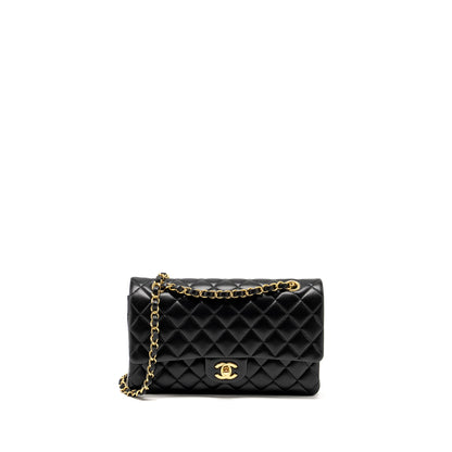 Chanel Medium Classic Double Flap Bag Lambskin Black
