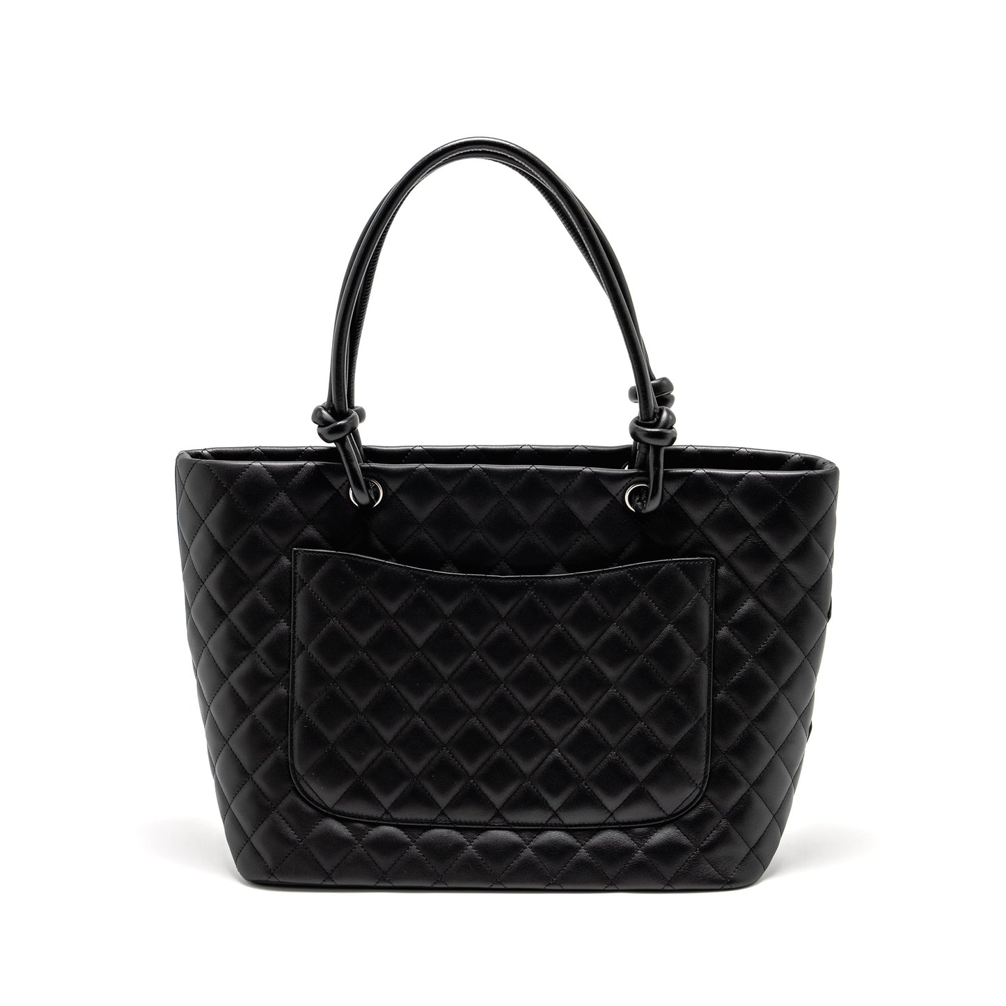 Chanel Cambon Ligne Tote Bag calfskin Black