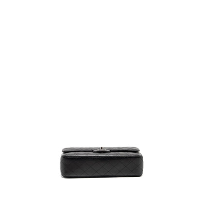 Chanel Medium Classic Double Flap Bag CAVIAR Black  (Microchip)