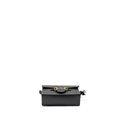 Gucci 1955 Horsebit Crossbody Bag Calfskin Black