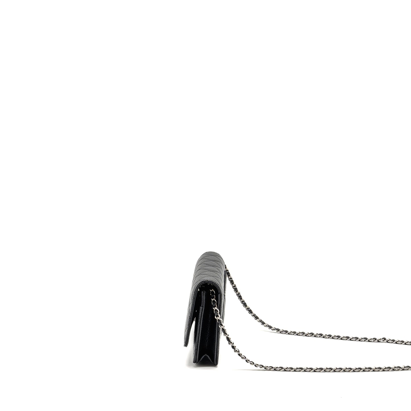 Chanel Classic Wallet On Chain Caviar Black  (Microchip)