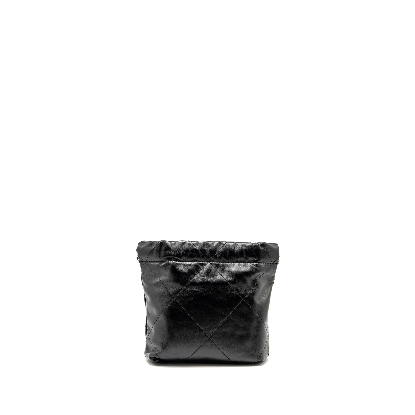 Chanel mini 22 Bag Shiny Calfskin Black  (Microchip)