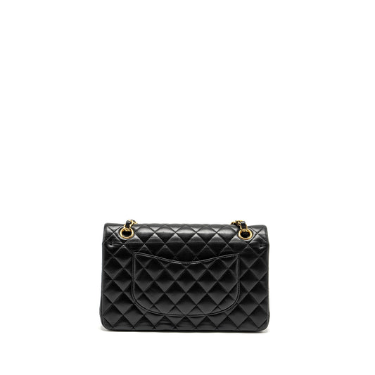 Chanel  Medium Classic Double  Flap Bag Lambskin Black
