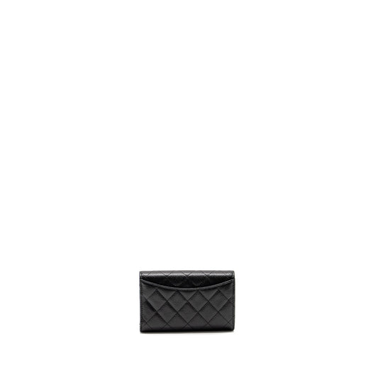 Chanel Classic Flap Wallet Caviar Black  (Microchip)