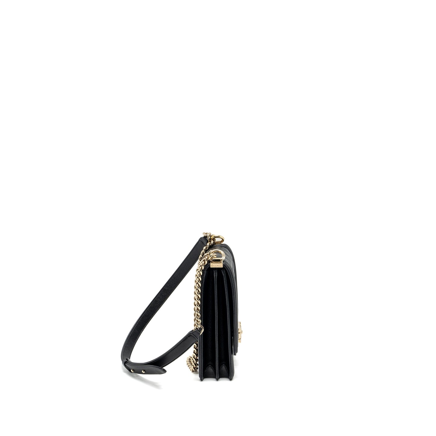 Chanel North South Boy Bag Caviar Black L