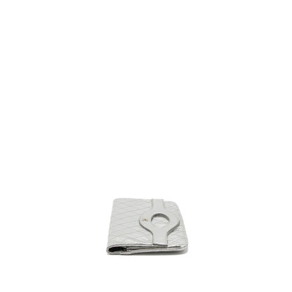 Chanel 31 Clutch Bag Goatskin Metallic Silver