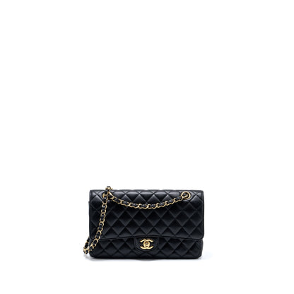 Chanel Medium classic double flap bag caviar black