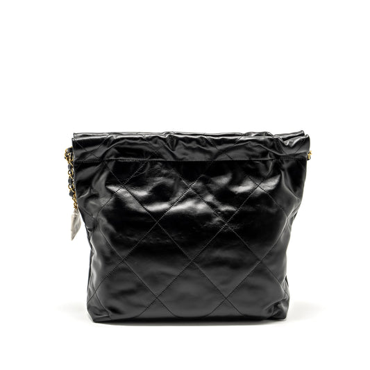 Chanel Small 22 Bag Shiny Calfskin Black  (Microchip)
