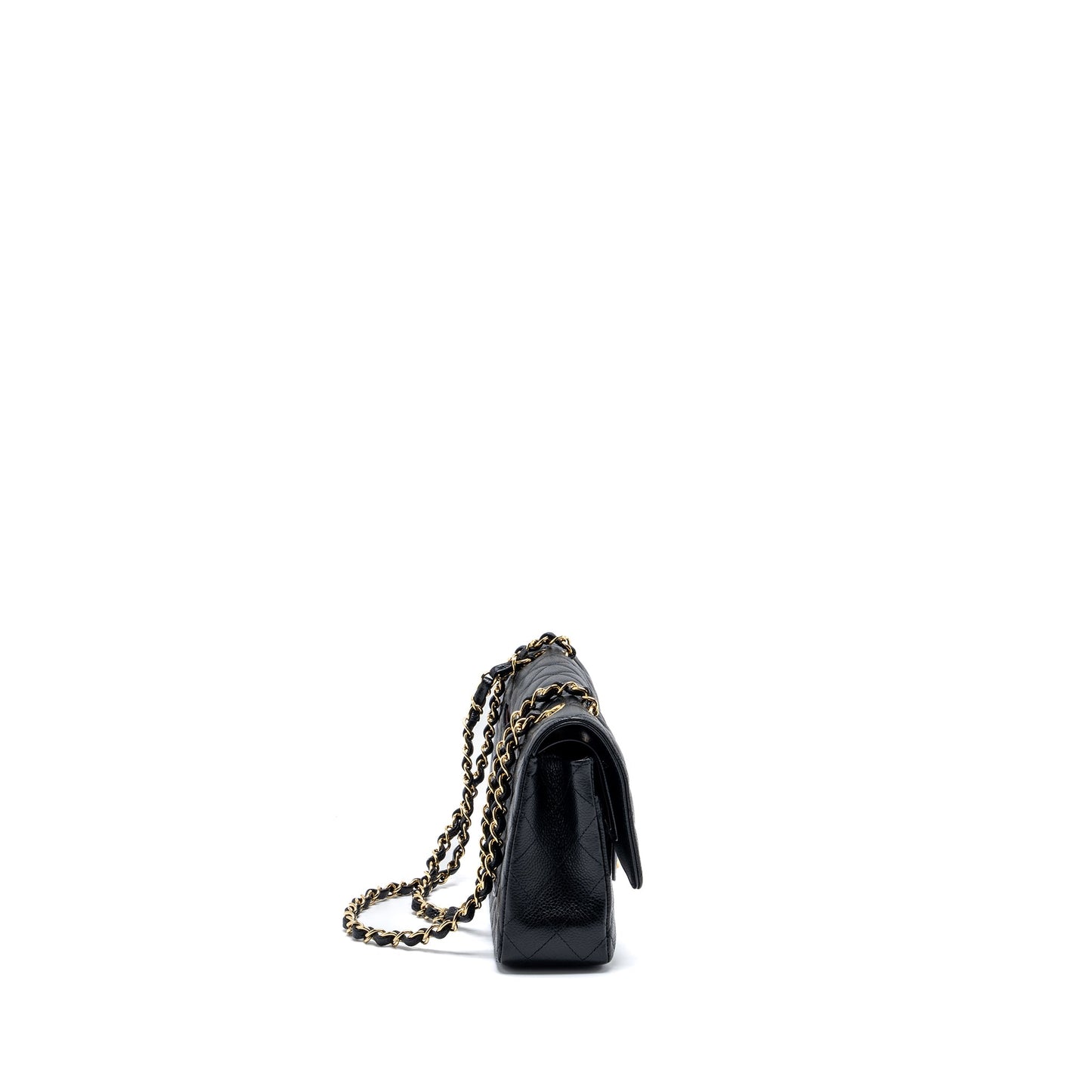 Chanel Medium classic double flap bag caviar black