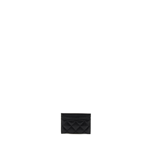 Chanel Classic Card Holder Caviar Black ( Microchip)