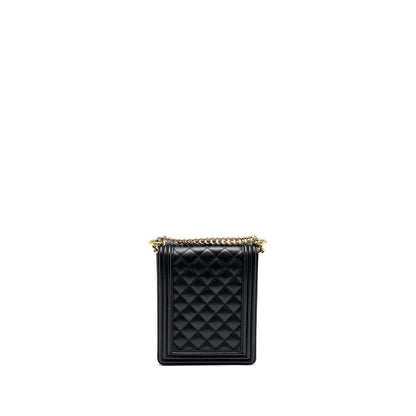 Chanel North South Boy Bag Caviar Black L
