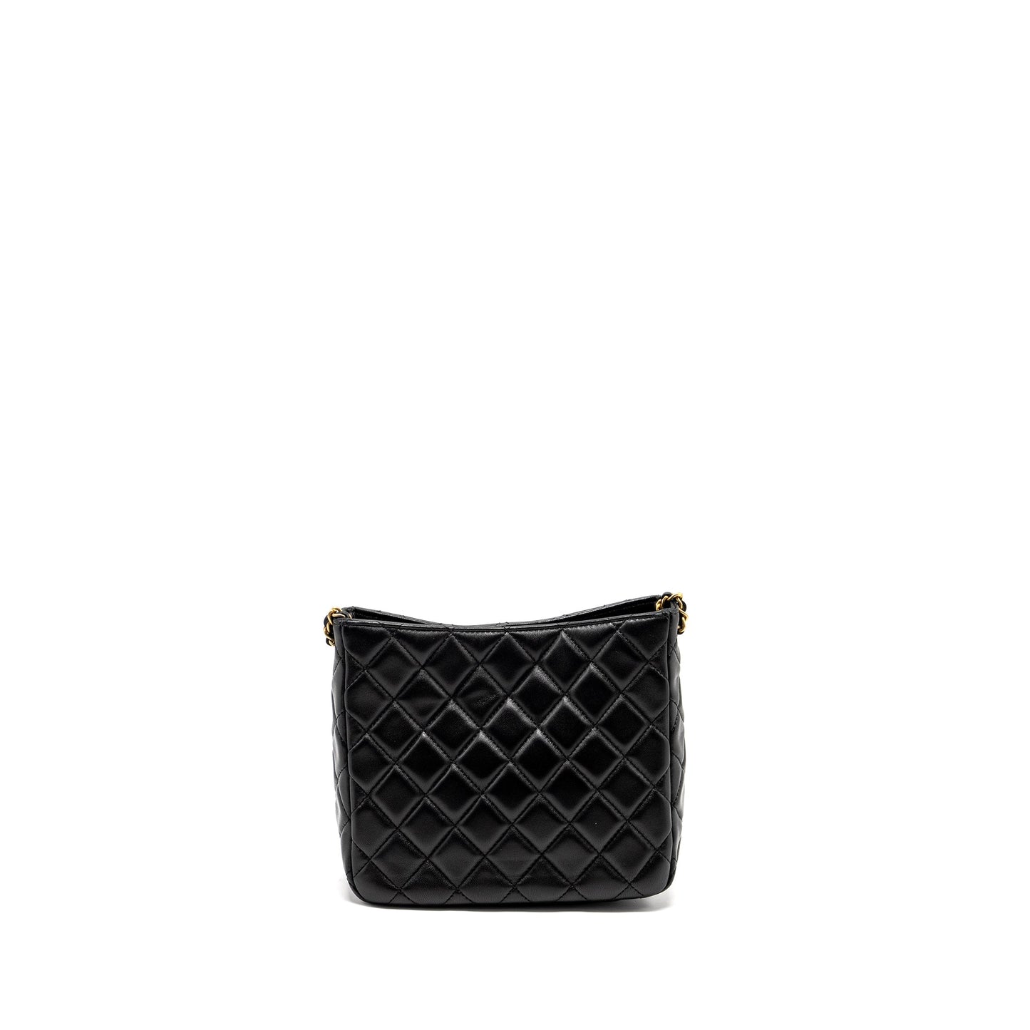 Chanel 22B Pearl Crush Hobo Bag Lambskin BLACK  (Microchip)