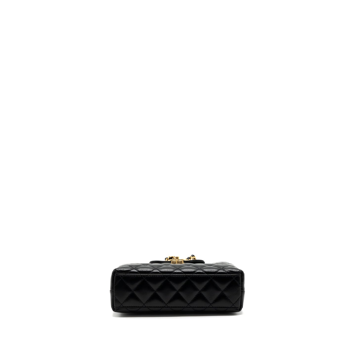 Chanel 23k Mini Shopping Tote Calfskin Black Brushed (Microchip)