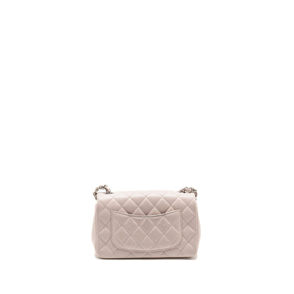 Chanel Mini Rectangular Flap Bag Lambskin Light Pink  (Microchip)