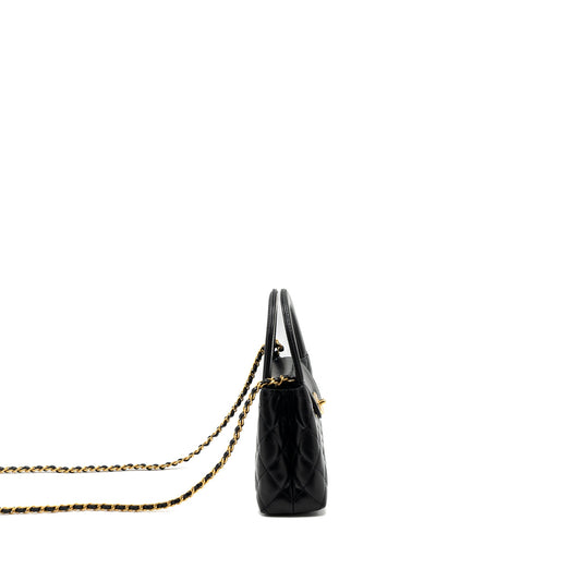 Chanel 23k Mini Shopping Tote Calfskin Black Brushed (Microchip)