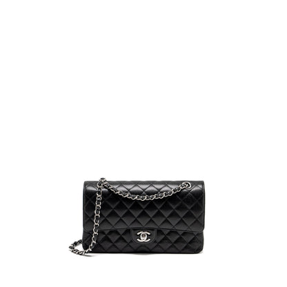 Chanel Medium Classic Double Flap Bag Caviar Black  (Microchip)