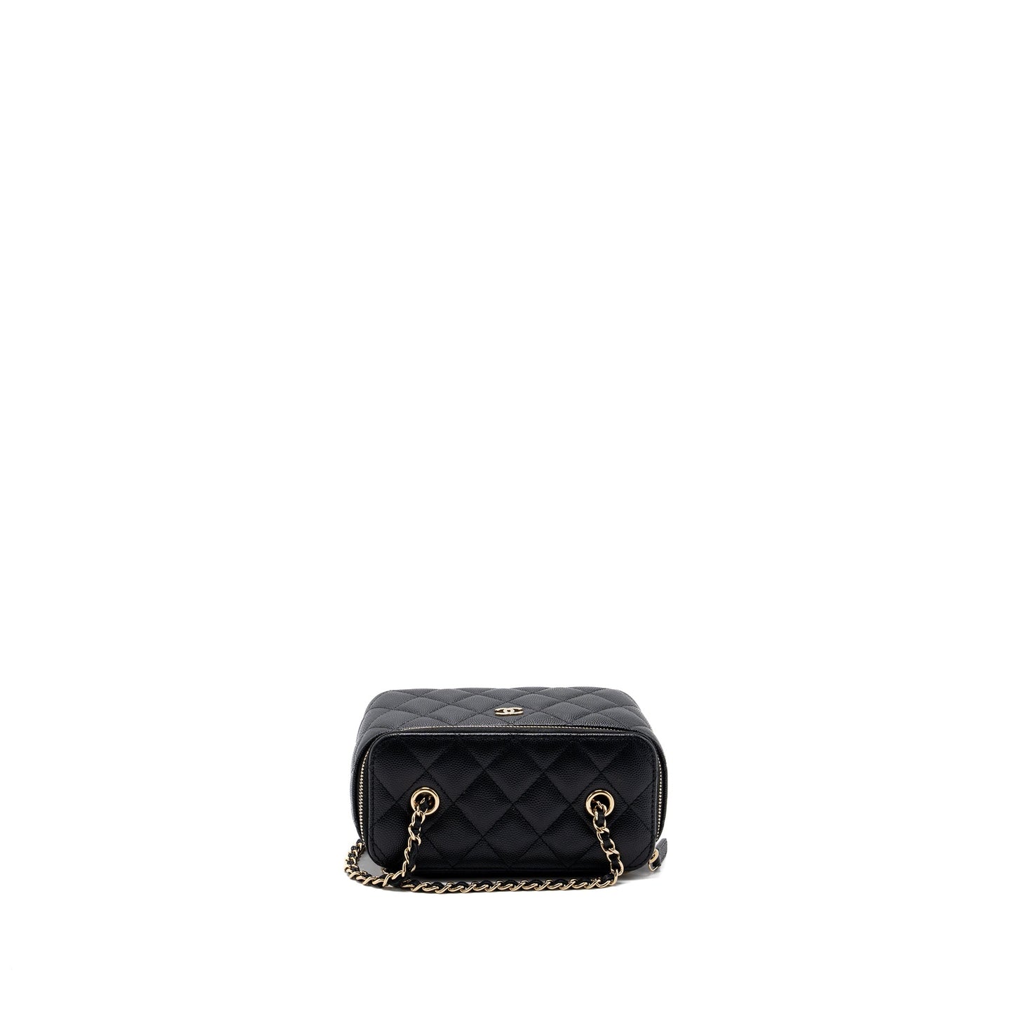 Chanel Long Vanity Case Caviar Black L