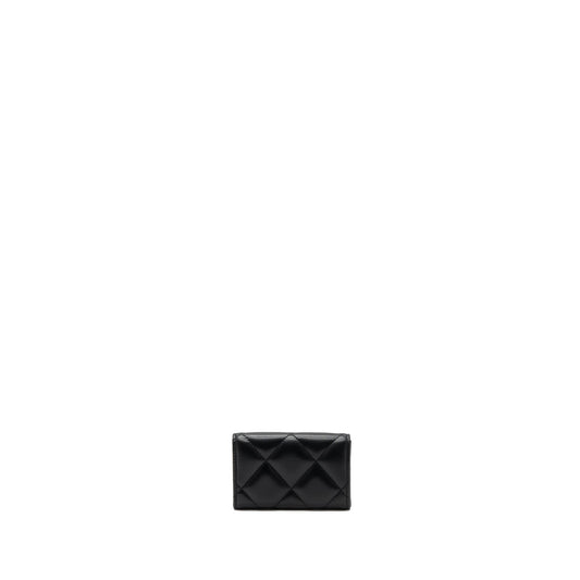 Chanel 19 flap card holder lambskin black  (microchip)