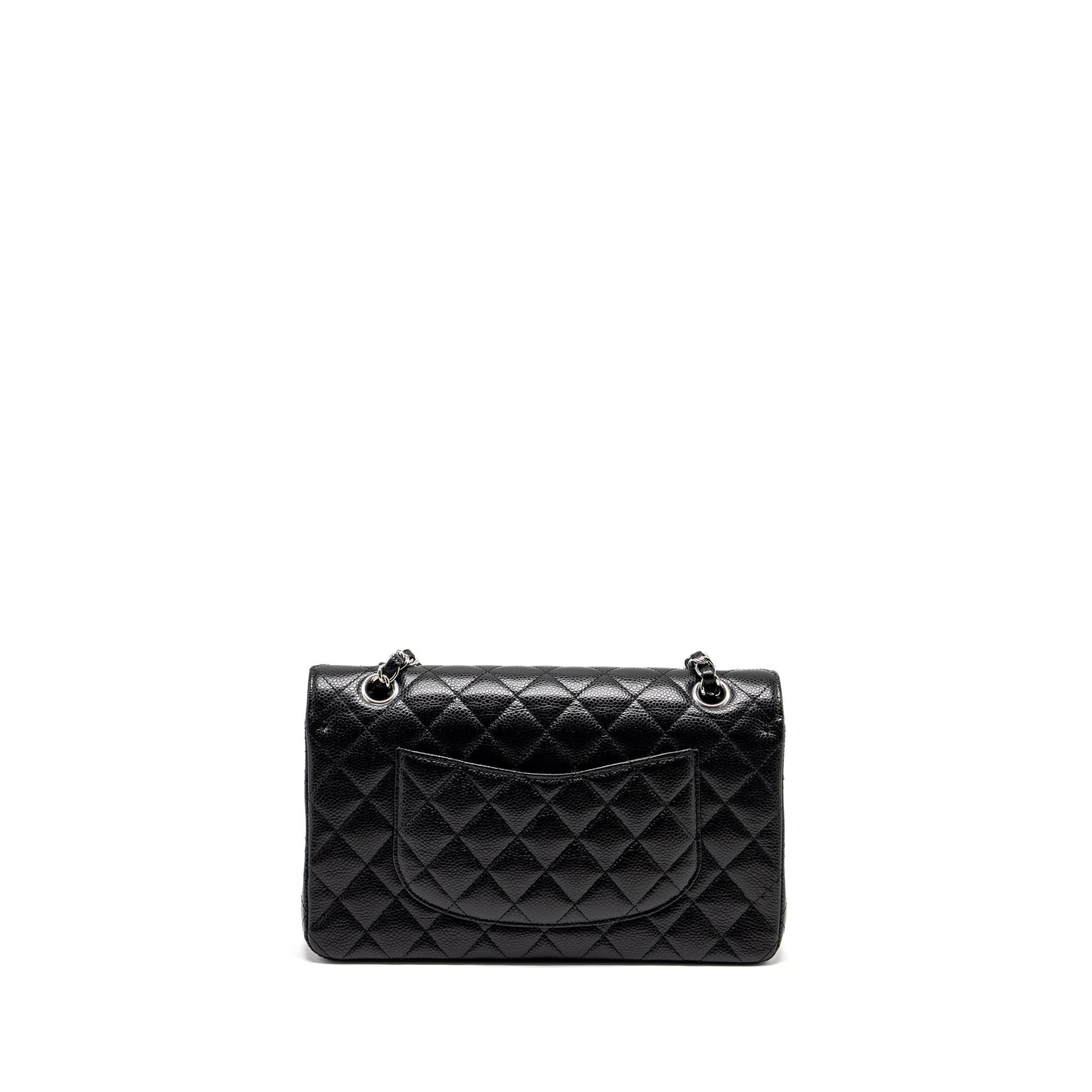 Chanel Medium Classic Double Flap Bag Caviar Black  (Microchip)