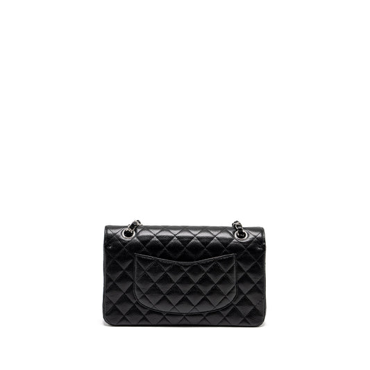 Chanel Medium Classic Double Flap Bag Caviar Black  (Microchip)