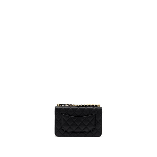 Chanel Wallet on Chain with Pocket Black Caviar  (Microchip)