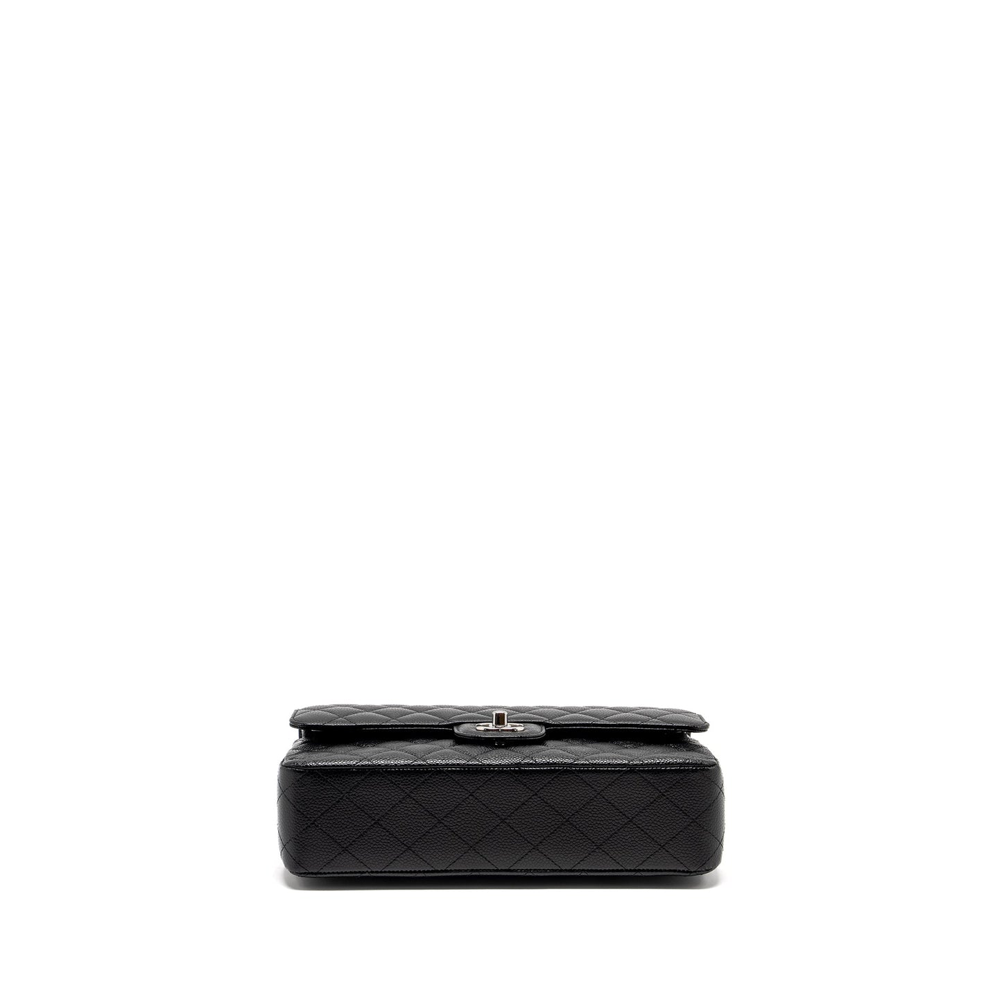 Chanel Medium Classic Double Flap Bag Caviar Black  (Microchip)