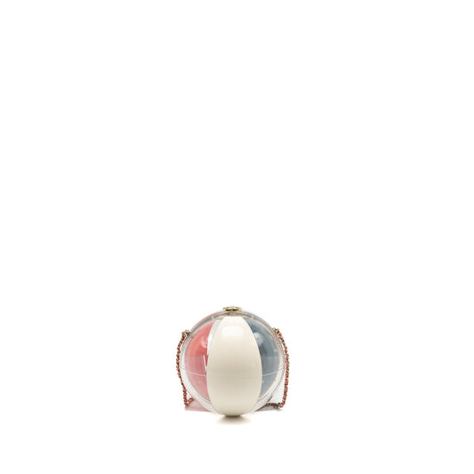 Chanel 19s Beach Ball Evening Bag Plexiglass Multicolour L