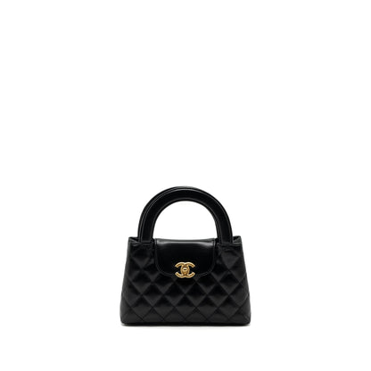 Chanel 23k Mini Shopping Bag Calfskin Black Brushed (Microchip)