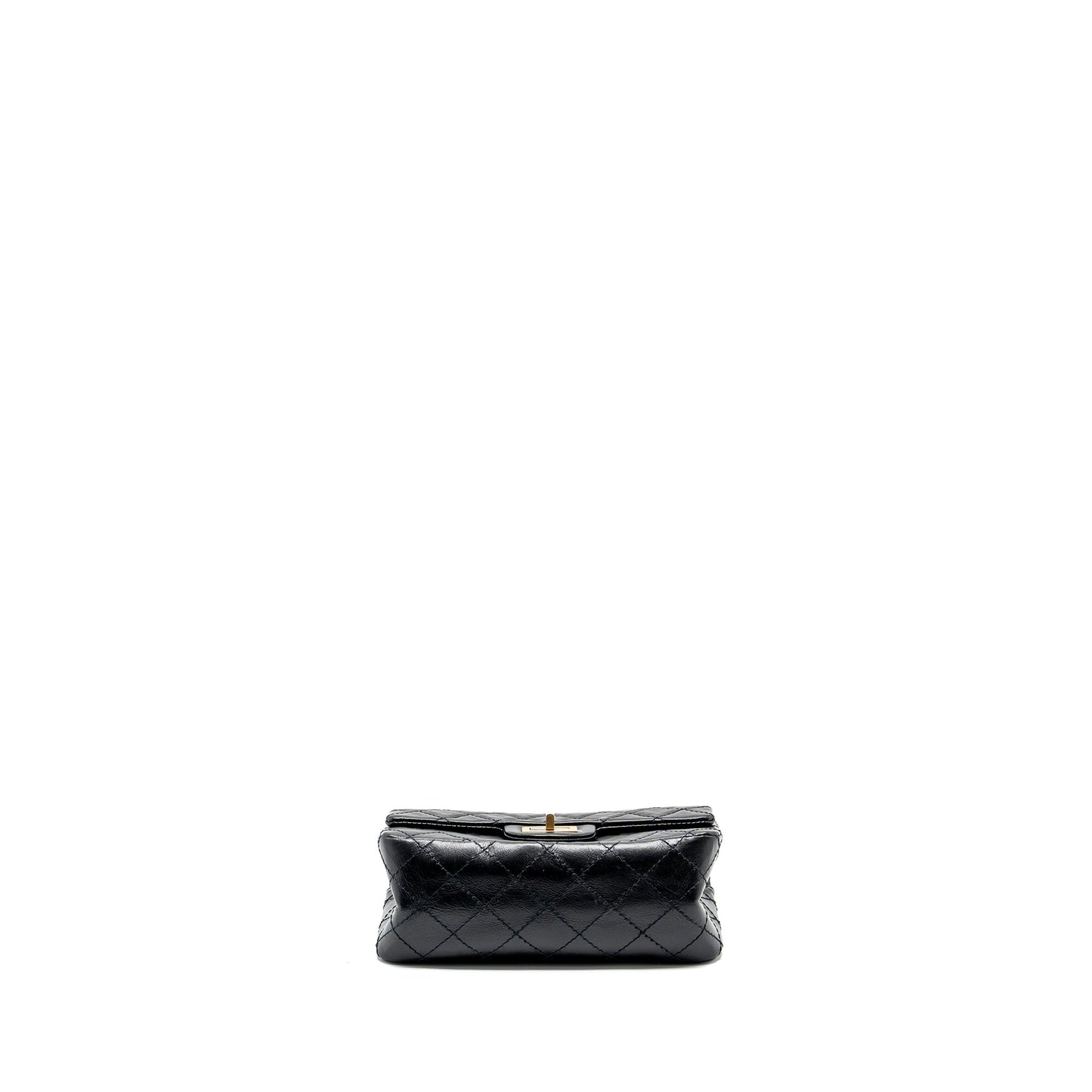 Chanel Mini 2.55 reissue flap bag aged calfskin black