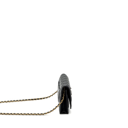 Chanel 2.55 Reissue Lucky Charms Wallet On Chain Aged Calfskin Black