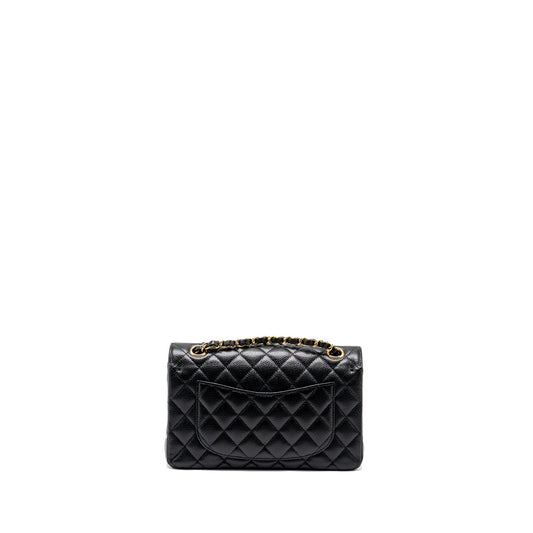 Chanel Small classic double flap bag caviar black