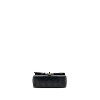 Chanel Classic Mini Rectangular Flap Bag Lambskin Black L (Microchip)