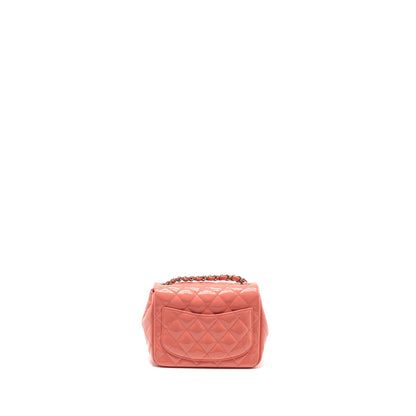 Chanel Mini Square Flap Bag Patent Pink