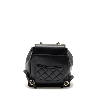 Chanel Affinity Backpack Caviar Black L (Microchip)