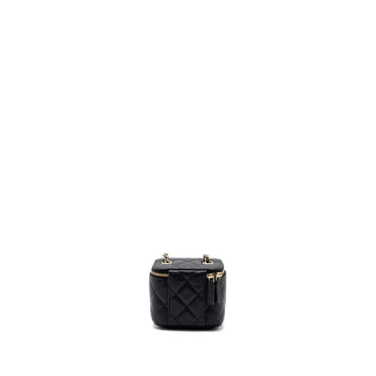 Chanel Mini Vanity Case Caviar Black L