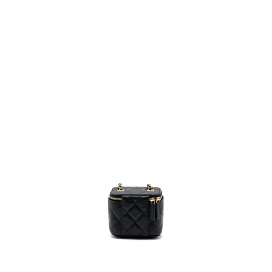 Chanel Mini Vanity Case Caviar Black L