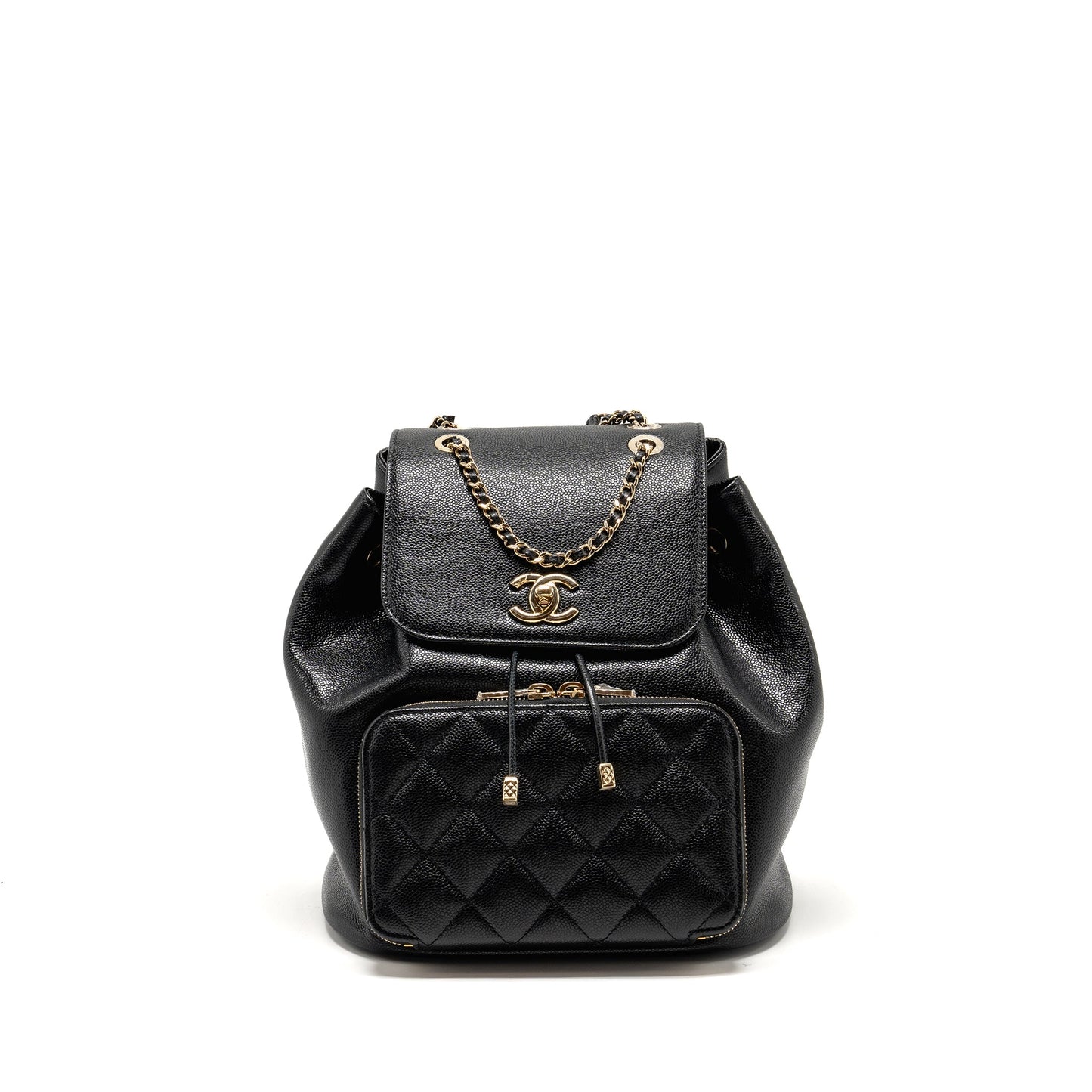 Chanel Affinity Backpack Caviar Black L (Microchip)