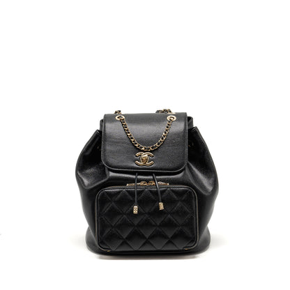 Chanel Affinity Backpack Caviar Black L (Microchip)