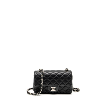 Chanel Mini Rectangular Flap Bag caviar black