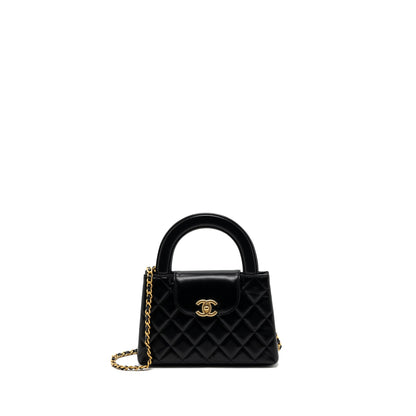 Chanel 23K kelly bag calfskin black  (microchip)