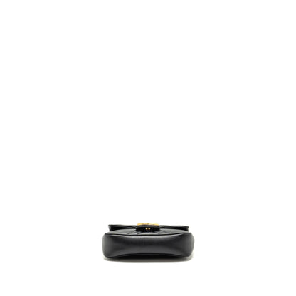 Gucci Super Mini GG Marmont Calfskin Black