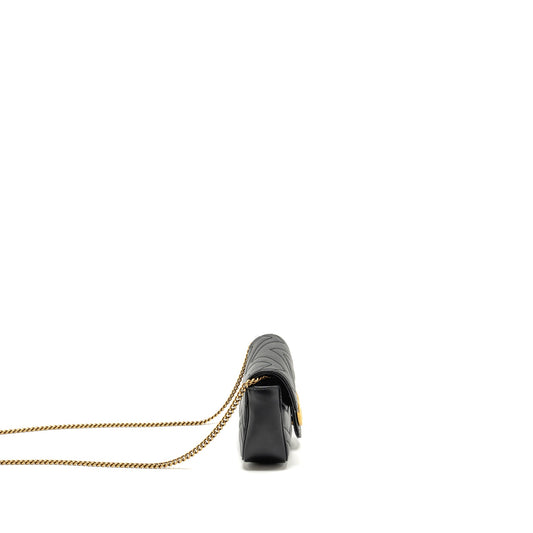 Gucci Super Mini GG Marmont Calfskin Black